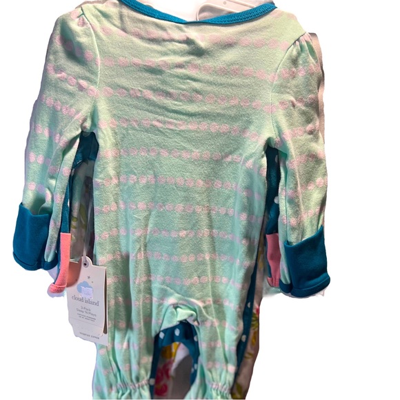 NWOT 3pk Snap, Zipper Cloud Island Sleep N’ Play 💕 - Picture 4 of 4